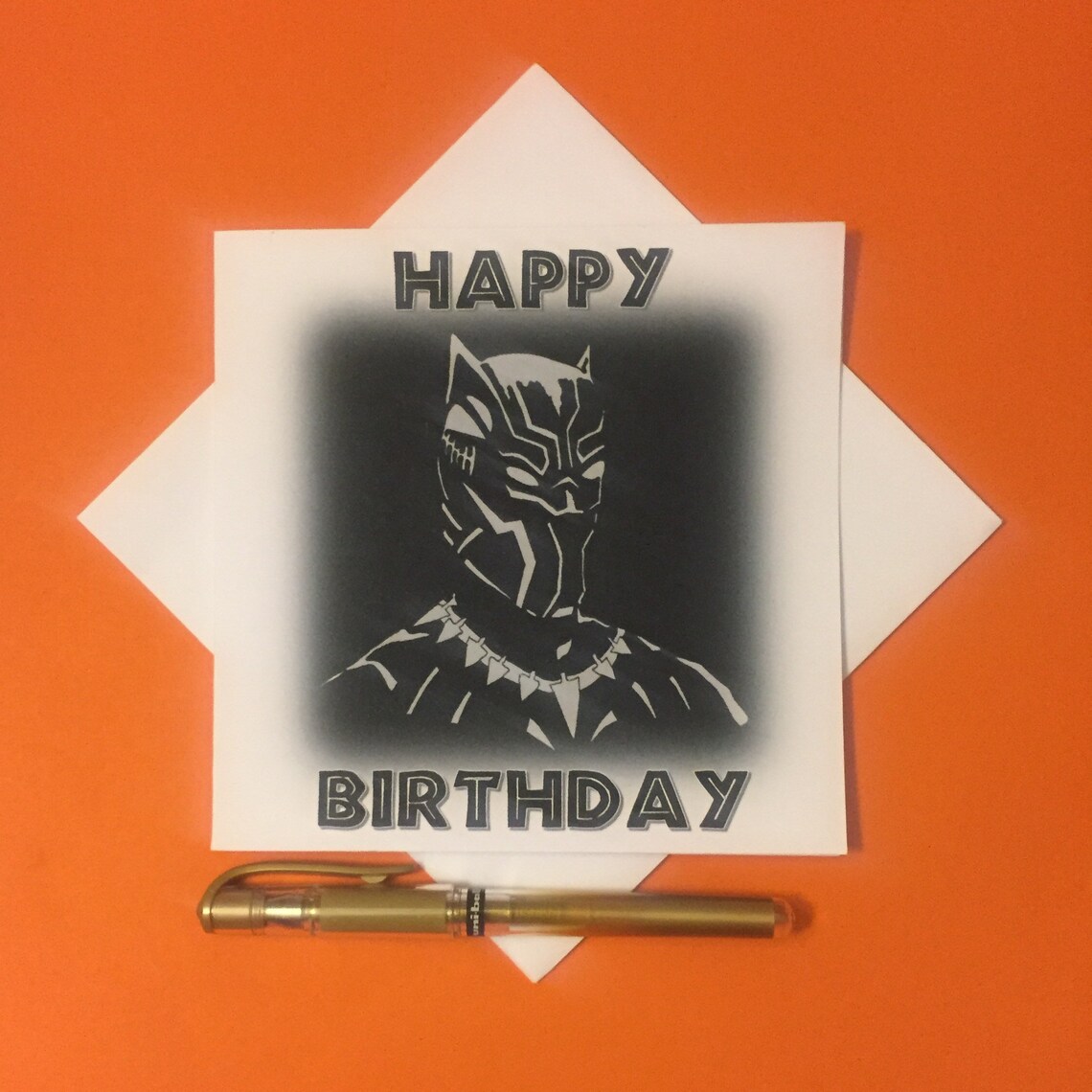 Black Panther Birthday Greetings Card the Avengers Marvel | Etsy