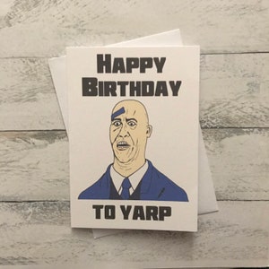 Hot Fuzz Yarp Simon Pegg Rory McCann Grußkarte zum Geburtstag, Vatertag, Muttertag, Jahrestag, Valentinstag 13 x 18 cm