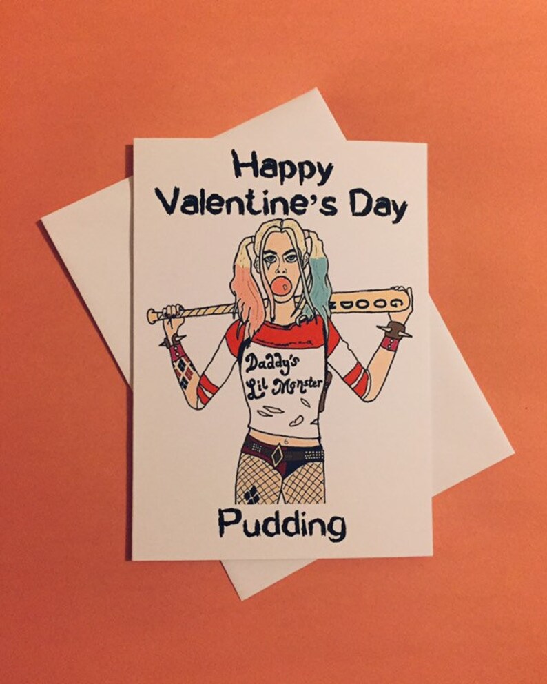 Harley Quinn Pudding DC Suicide Squad Antihero Birthday Etsy