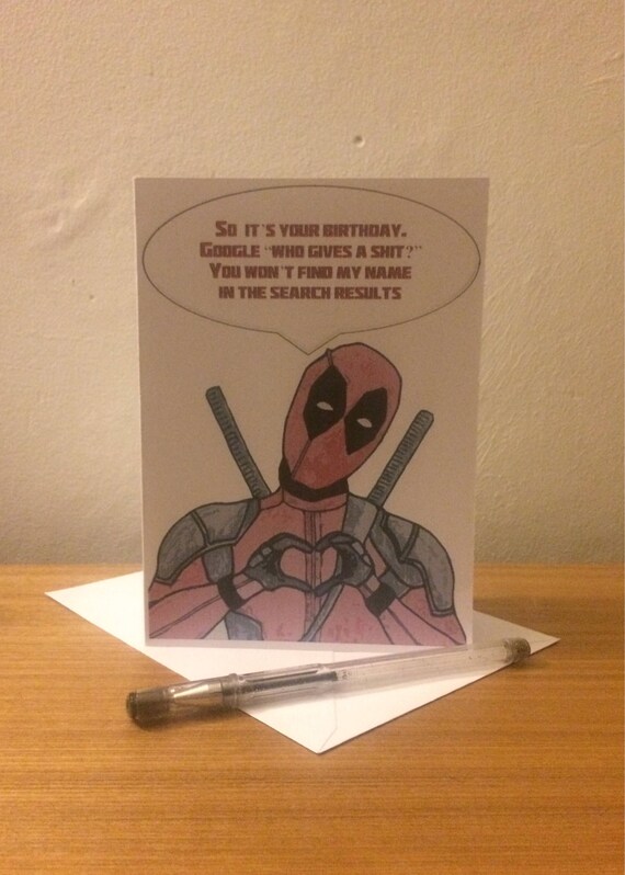 Deadpool Ryan Reynolds Marvel Crude Blunt Rude Funny | Etsy
