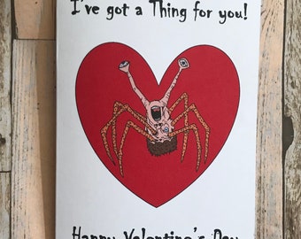 The Thing Kurt Russell horror film reference - Birthday, Anniversary or Valentine's 5x7 inch greetings card