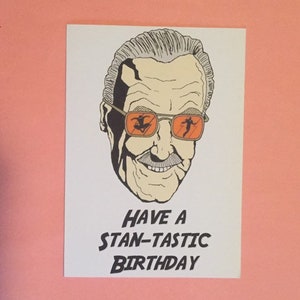 Stan Lee Marvel Funny Geeky Film Reference - Geburtstag, Jubiläum oder Valentinstagskarte 5x7 zoll