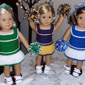 CHEERLEADING CROCHET, TENNIS, 18 doll, American Girl image 1