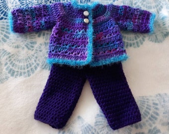 Sweater Jacket and Pants for 18" Doll