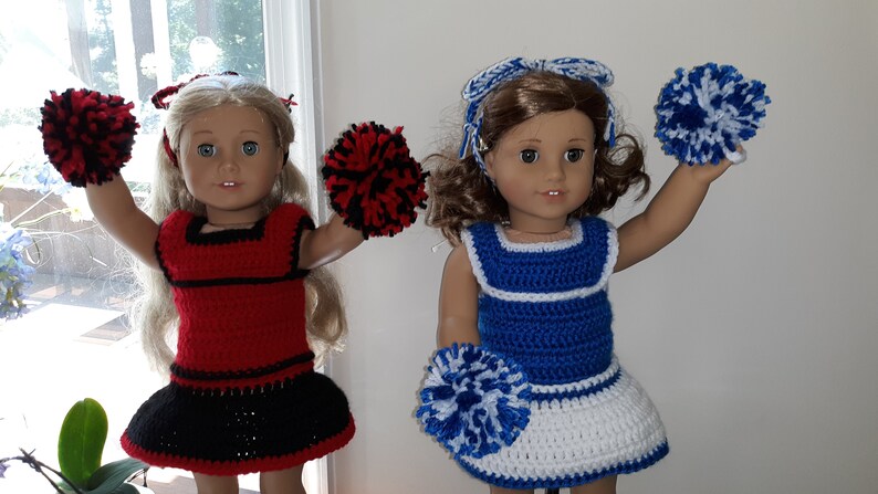 CHEERLEADING CROCHET, TENNIS, 18 doll, American Girl image 6