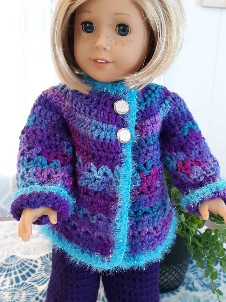 Sweater Jacket and Pants for 18 Doll image 3