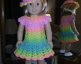 18 inch DOLL DRESS CROCHET, American Girl Clothes