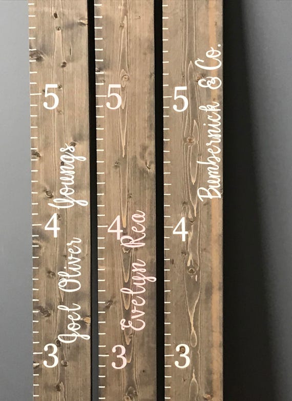 Etsy Personalized Growth Chart