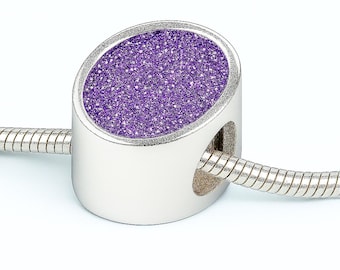 Sterling Silber Einäscherung Asche Bead Charm - Gedenkschmuck Andenken Schmuck