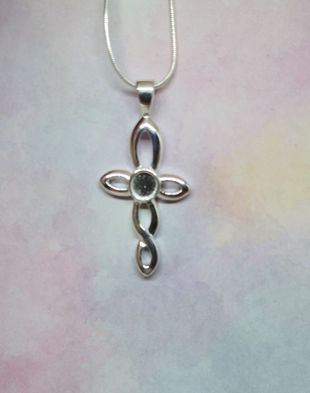 Breast Milk Ashes Inclusions Cross Pendant in Sterling Etsy