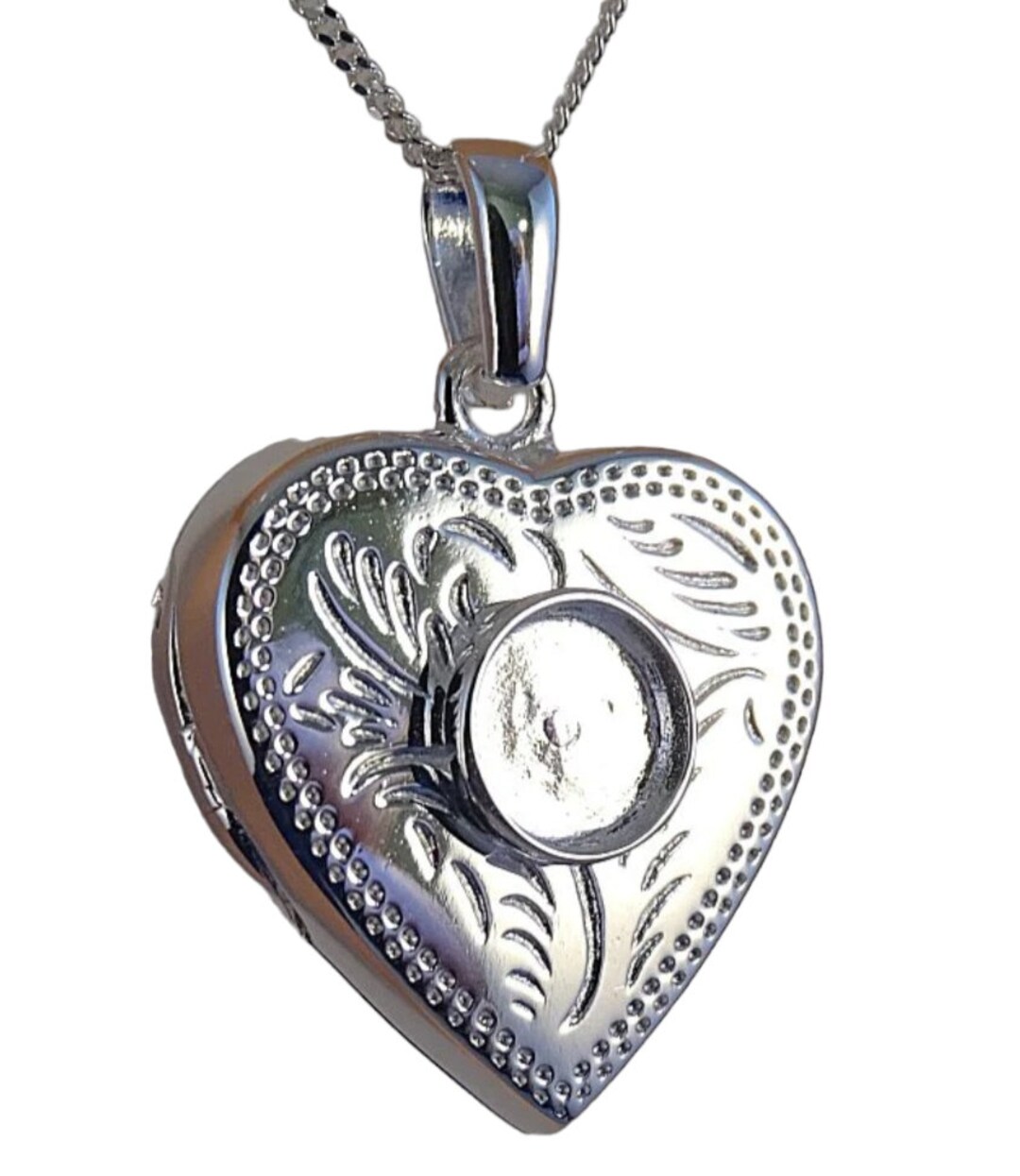 Breast Milk Ashes Inclusions Heart Locket Pendant in Etsy