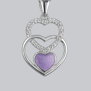 Cremation Ashes & Hair Keepsake Triple Heart Pendant – Sterling Silver Memorial Jewellery - Handmade Inclusion Necklace - Bereavement Gift