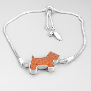 Pet Memorial Adjustable Bracelet with Ashes or Fur – Sterling Silver Keepsake Adjustable Bracelet – Dog Remembrance Jewellery – Handmade UK