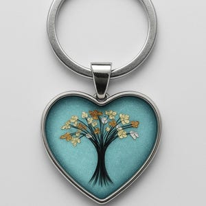 Hair or Pet Fur Keyring keepsake Souvenir