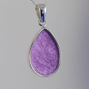 Breastmilk & Hair Keepsake Pendant – Sterling Silver Inclusion Necklace - Handmade Mum Gift - Motherhood Jewellery UK - With Free Chain