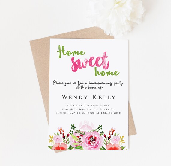 home sweet home card printable housewarming invitation fun etsy printable housewarming card