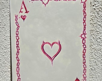 Ace of Chainz - 7x10" Hand Drawn Ace Card Wall Art