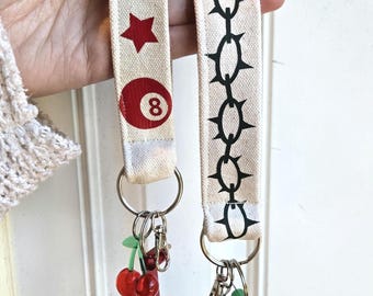 Spicy Fobs with Clip, Bottle Opener and Charm - Handmade