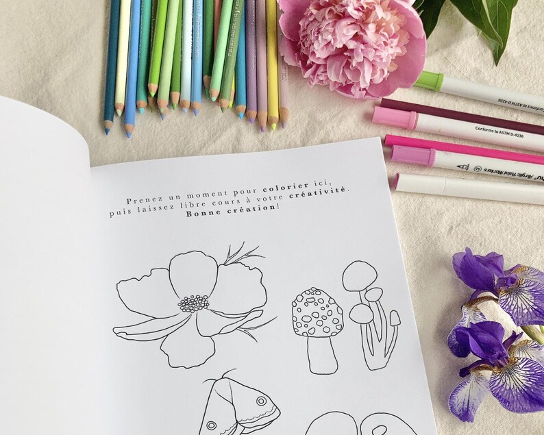 Botanical Coloring Book – 27 Coloring Pages for Adults – Plants ...