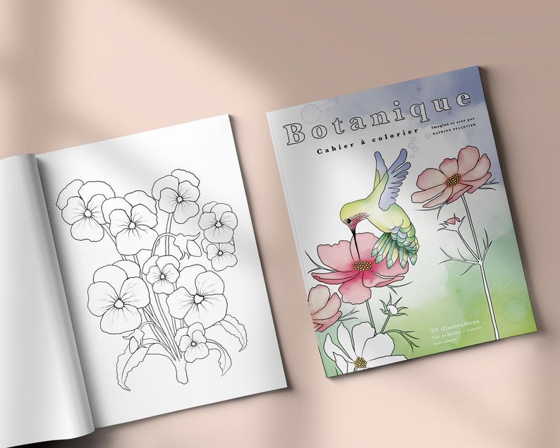 Botanical Coloring Book – 27 Coloring Pages for Adults – Plants ...