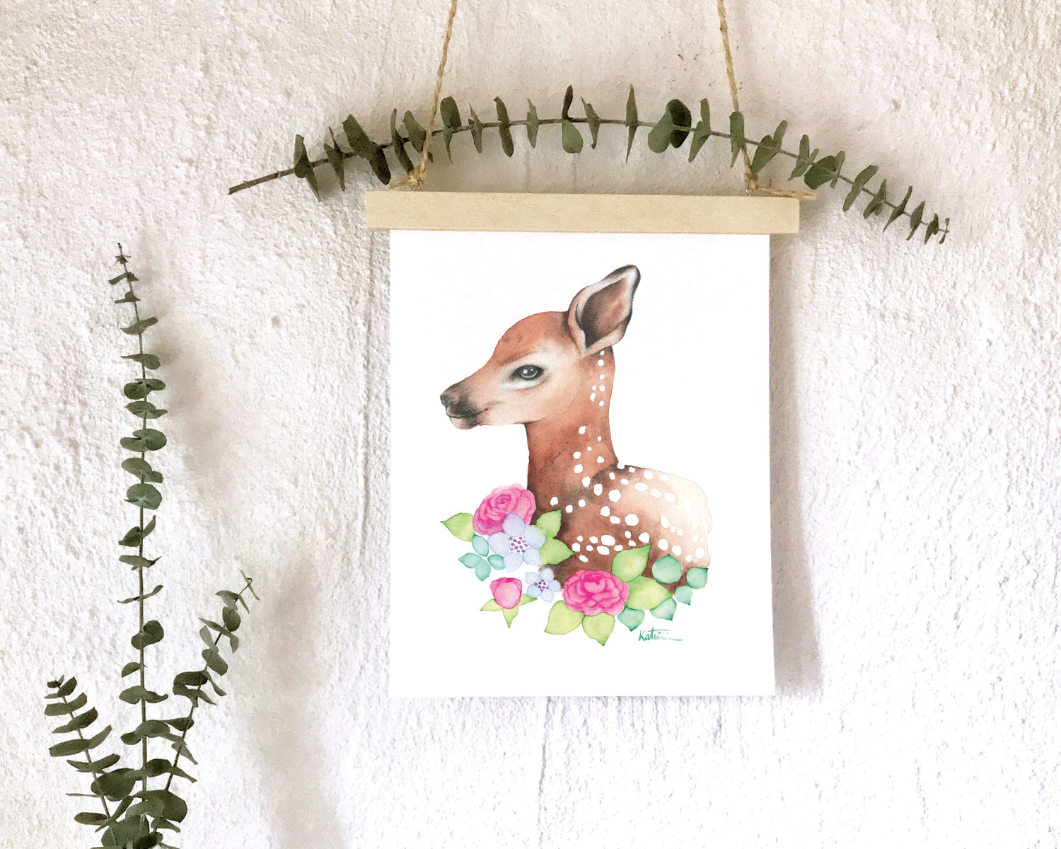 Affiche Bebe Faon Illustration Aquarelle Bebe Cerf Etsy Affiche Bebe Faon Illustration Aquarelle Bebe Cerf Etsy