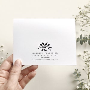 Carte de souhait femme passionnée de plantes d'intérieur, carte de voeux botanique, illustration aquarelle, anniversaire, Katrinn Pelletier Bild 5