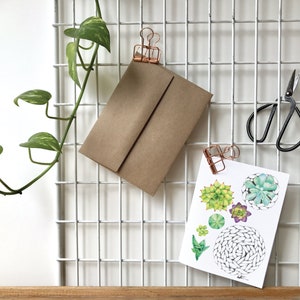 Carte de voeux minis plantes succulentes / Carte de souhait dessin plante / Illustration plante et macramé / Aquarelle / Katrinn Pelletier zdjęcie 2