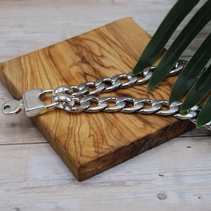 Collana con catena in acciaio inossidabile: ciondolo con lucchetto e chiave