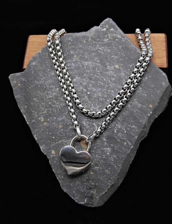Etsy padlock necklace top