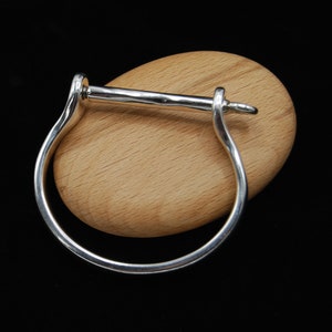 Manchette jonc en argent, bracelet en argent, cadeau pour elle, bracelet en argent massif, bracelet manchette à visser, fer à cheval, jonc empilable en argent