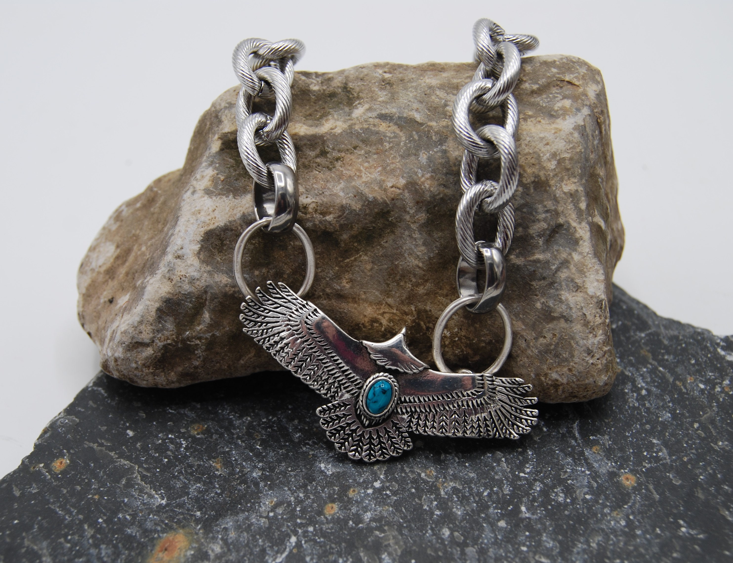 Collana uomo in Acciaio con pietre Turchesi Luca Barra CL237