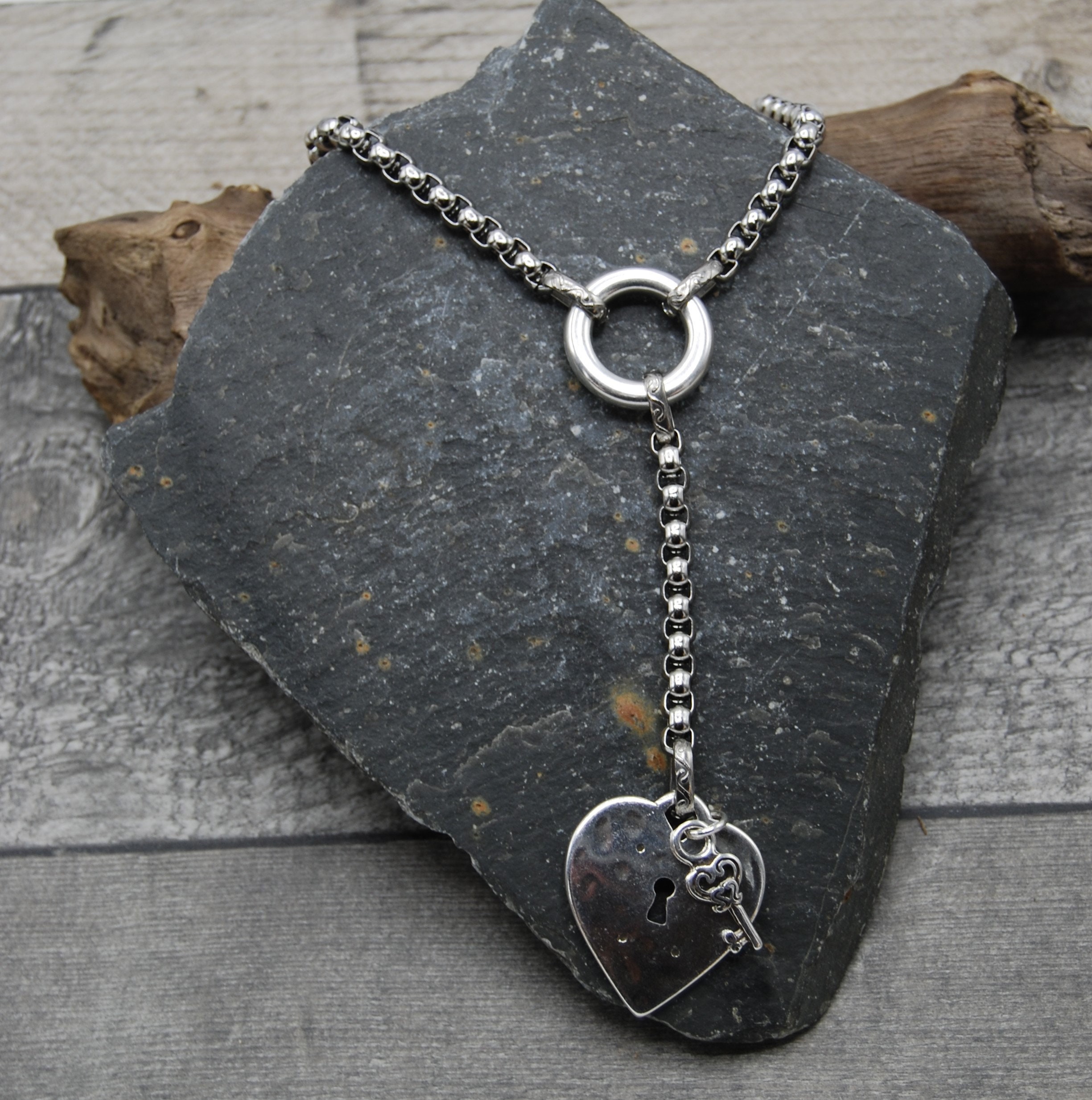 Collana Argento Catena Cuore Rosso Vestopazzo - Mamo Non Mamo Collana Argento Catena Cuore Rosso Vestopazzo - Mamo Non Mamo