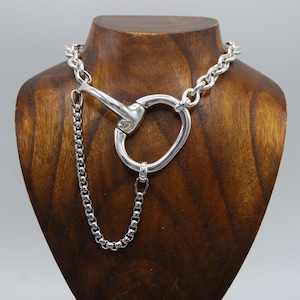 Statement Silver Necklace, Choker Style Necklace, Solid Silver Necklace, Gift For Her, Chunky Silver Necklace