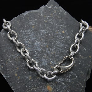 Statement roestvrijstalen kabelketting: uniseks industriële sieraden