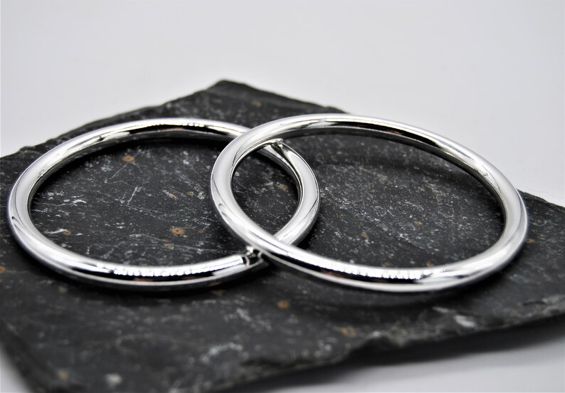 Simple Silver Bangle Solid Bangle Gift For Her Heavy Silver Bangle Minimalist Silver Bangle Plain Silver Bangle