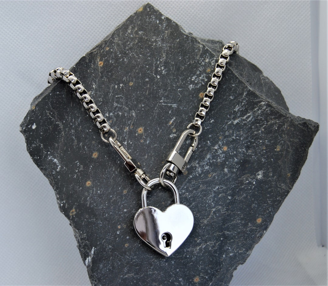 ★SENTIMENTS★ NO.483 [BLACK] HEART CODE LOCK NECKLACE MUSINSA | SENTIMENTS NO.480 [BLACK] HEART CODE LOCK CHAIN