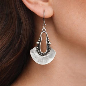 Pendants d'oreilles en argent : boucles d'oreilles pendantes bohèmes