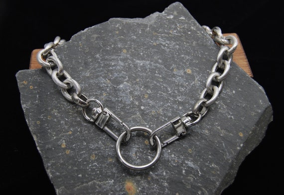 Chunky stainless steel necklace deals
