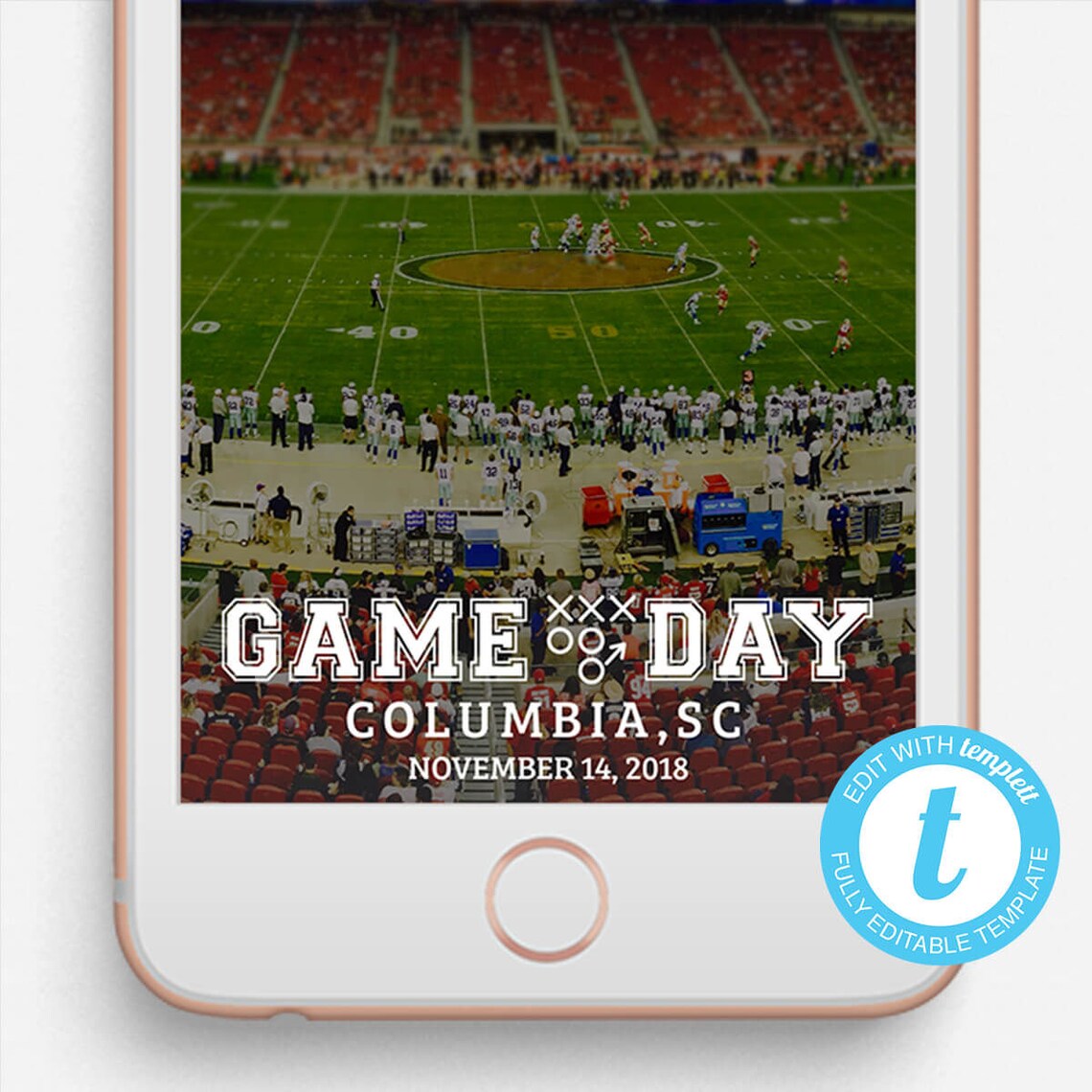 Football Snapchat Filter Game Day Etsy
