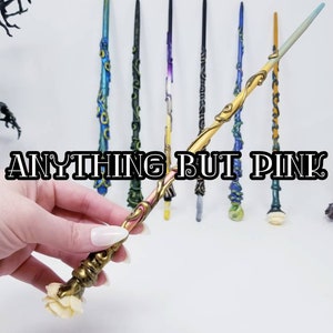 ANYTHING BUT PINK totally random surprise wand - No Requests - Witch Gift - Magic Wands - Witch - Wizard - Witch Accessory Witchcraft Wicca