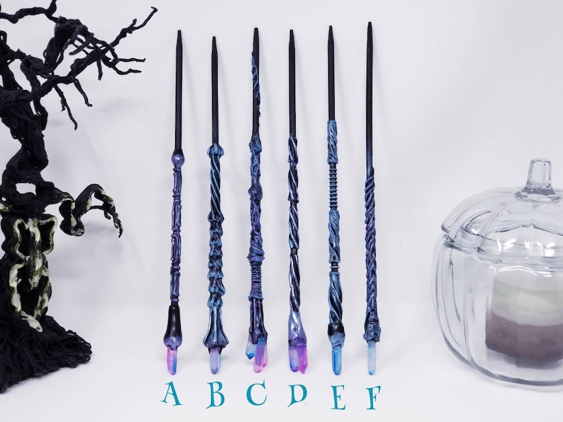 Wicca Halloween Costume Wizard Wand Witch Gift Witchcraft Witch Accessory Witch Wand Witch Costume Wand Crystal Magic Wand