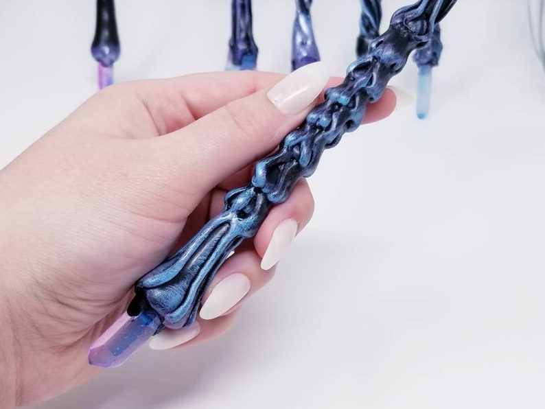 Wicca Halloween Costume Wizard Wand Witch Gift Witchcraft Witch Accessory Witch Wand Witch Costume Wand Crystal Magic Wand