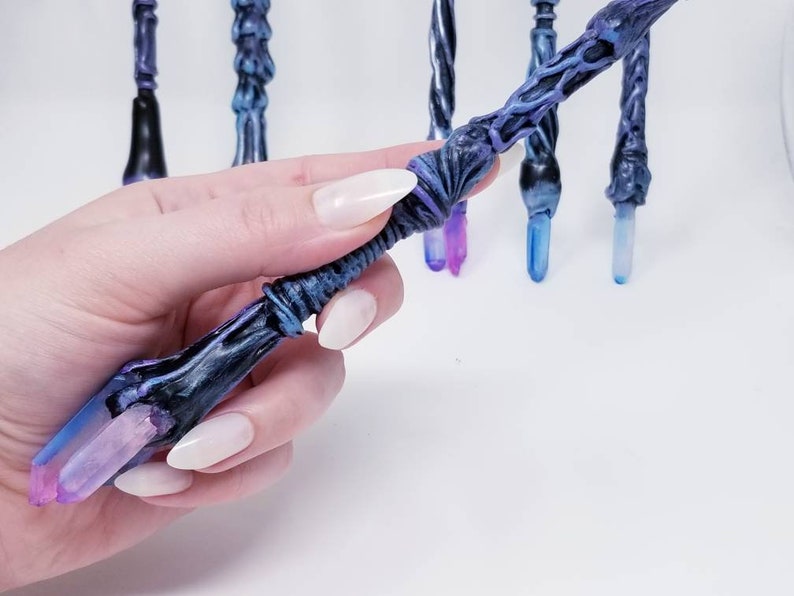 Wicca Halloween Costume Wizard Wand Witch Gift Witchcraft Witch Accessory Witch Wand Witch Costume Wand Crystal Magic Wand