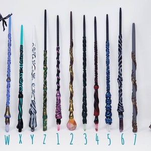 Witch Fairy Wands Wand Crystal Black and Pastel Magic Wand - Etsy