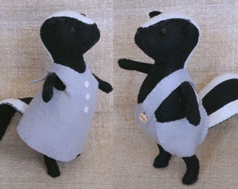 Dress to Impress Skunk - PDF felt pattern - instant download