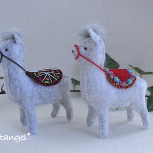 Alpaca's - PDF felt pattern - Instant download