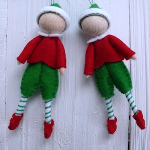 Patrón de costura de duendes navideños - PDF estilo Waldorf - Confección de muñecas - Descarga instantánea