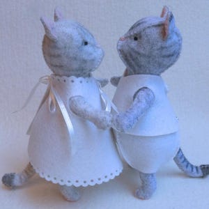 Toy Cat-naaipatroon - aangekleed dier - dieren maken - pdf-viltpatroon - direct downloaden