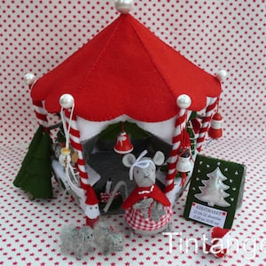 Christmas Pavilion and To the Christmas Market with - PDF felt patterns - instand downloads