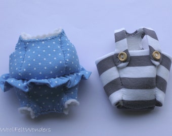 Bathing suits  sewing pattern- retro style - PDF - toy animal clothing - felt pattern - instant download